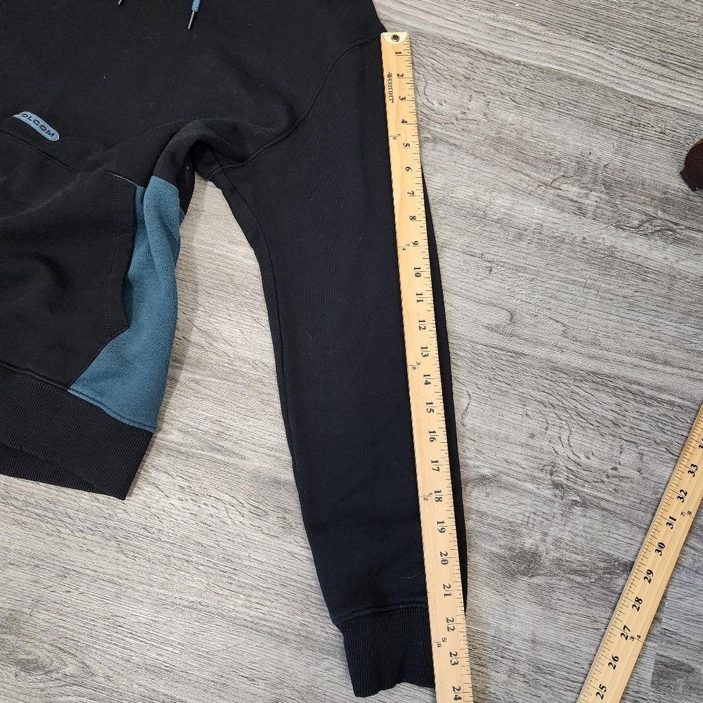 Volcom Forzee Hoodie Mens Med Black Pullover Slim Fit  school outdoor - Picture 9 of 12
